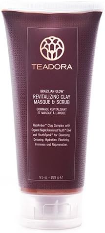 Teadora Exfoliating Sugar Scrub for face and body with Vitamin C, Acai, Maracuja, Babassu, Adiroba and Red Kaolin Clay