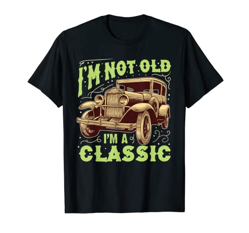 Funny Car Lover Classic Birthday Driving Sign Fan Retired Camiseta