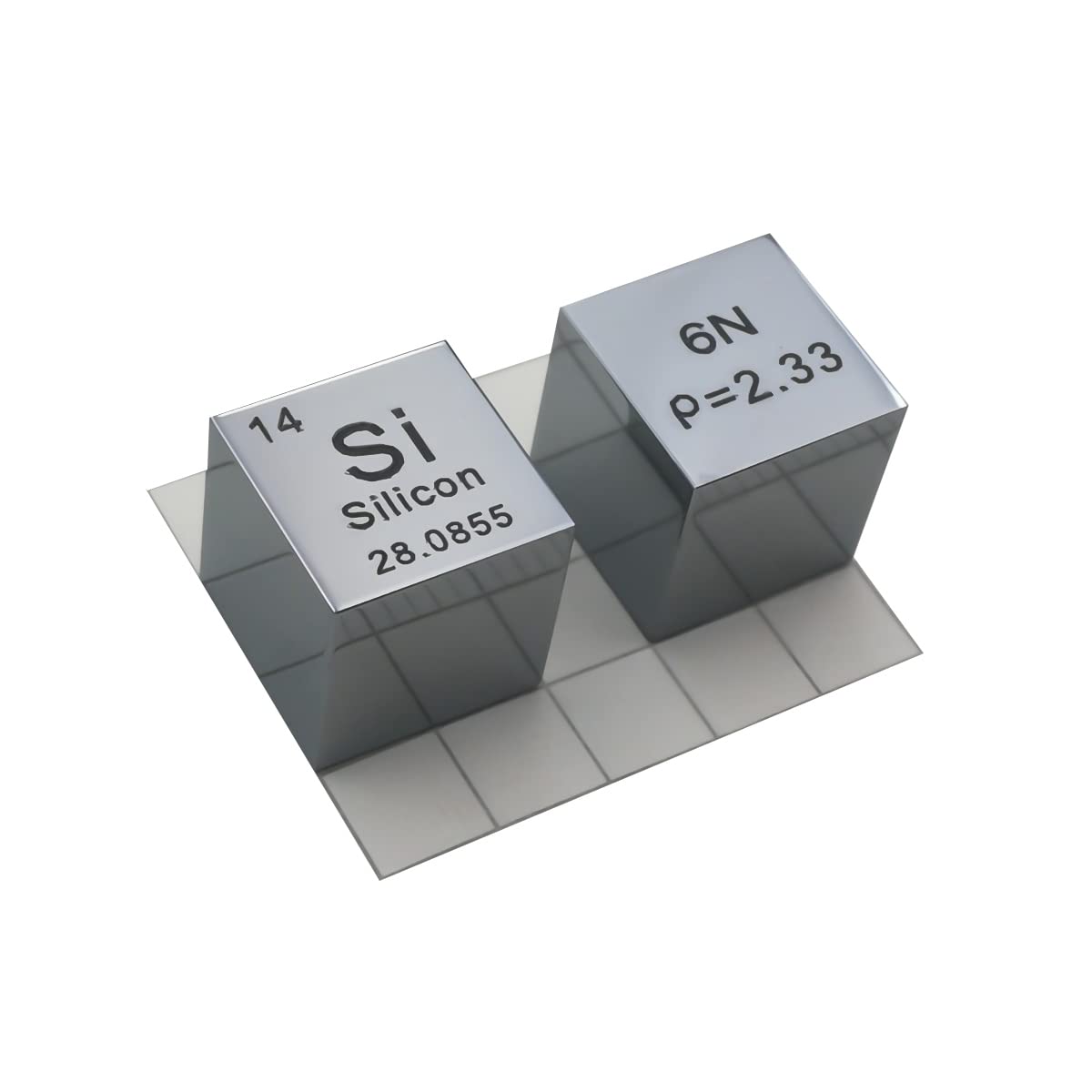Silicone cube densité Si haute pureté 99,9% matériau laboratoire