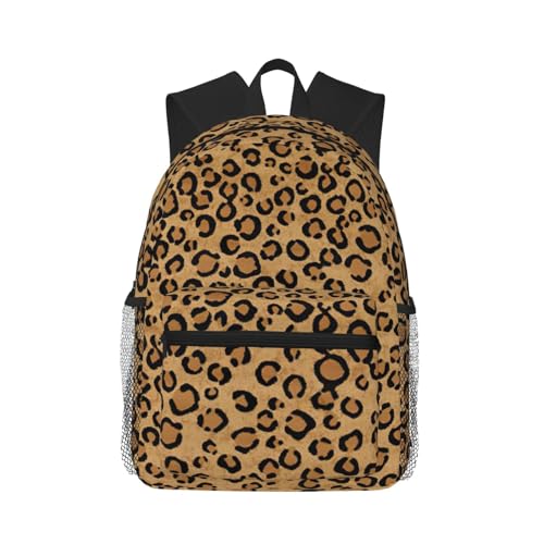 Sac à dos scolaire léopard de voyage et sac à dos d'école décontracté