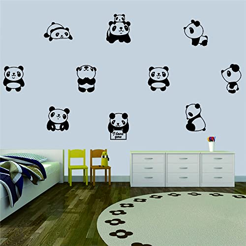 Vinilo Decorativo de Pared Panda Pequeño 10 Pzs 86x163 cm miniatura 4