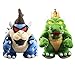 uiuoutoy Super Mario Bros King Koopa Bowser Lot de 2 poupées en peluche foncées