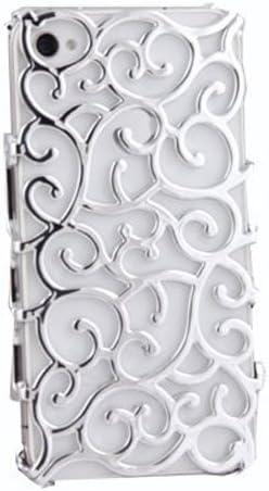 Luxury Silver Chrome Electroplating Hollow Pattern PC Hard Back Case Cover