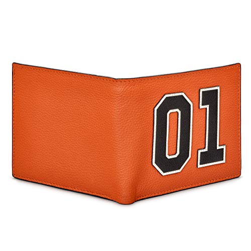 Yoshi Race Car Livery #01 Men's Leather Wallet, Genuine Orange & Black Leather Wallet, RFID Blocking Wallet, Slim Wallet for Men, Orange / Black, One Size, American4