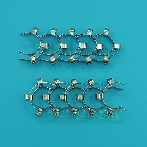 Dinglab 10PCS 14/23,14/20 Metal Clip,Keck Clamp,For 14# Glass Ground Joint