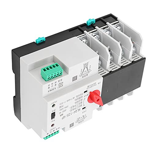 Interrupteur de transfert automatique rail Din 4P 400V AC 80A triphasé sans interruption - 2