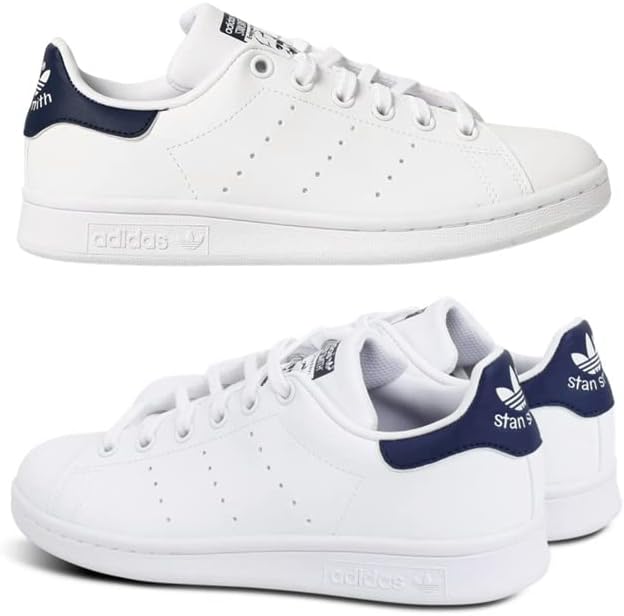 [アディダス] STANSMITH J [スタンスミス J] WHITE/PINK FX7522-fba [並行輸入品]