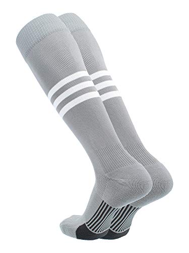 Image of Baseball & Softball Socks | USA Made Dugout Series Striped | Over the Calf | Sizing for Youth Boys, Girls, Men, & Women's