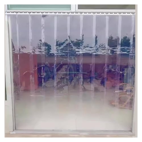 Kit de Cortina de Tiras de plástico para Puerta, Cortinas de Vinilo para Cocina, Cortinas de Tiras de PVC, Ideal para fábricas y almacenes, con reducción de Ruido y prevención de Polvo (180