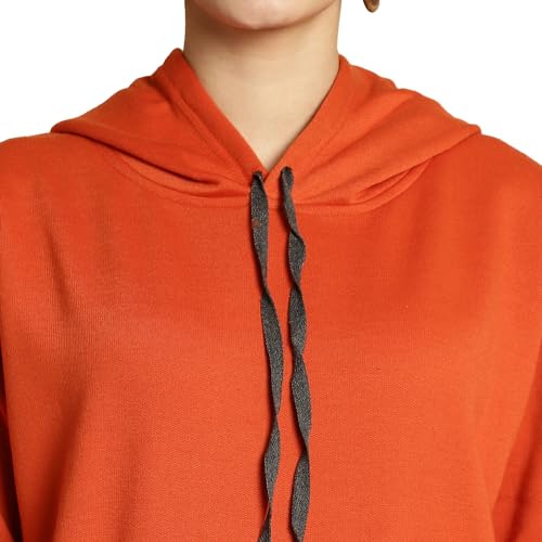 Image of Mack Jonney Printed Hooded Cotton Fleece Sweatshirt for Women (Pack of 2)-MACK50892