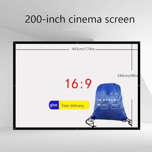 Pantalla de proyector portátil 200 pulgadas 16:9 miniatura 6