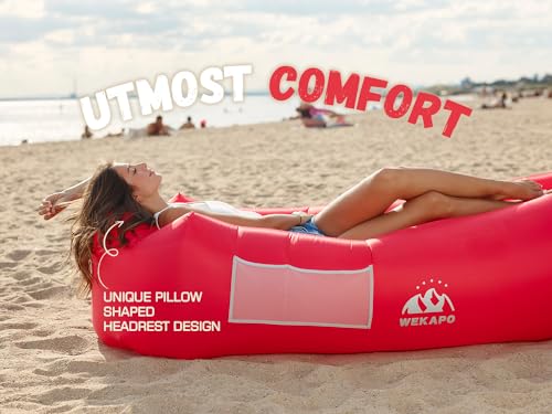 image for WEKAPO Inflatable Couch Air Lounger Chair - Camping & Beach Accessorie