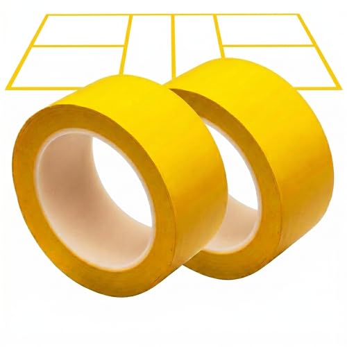 EPICOURT 2-Pack Pickleball Court Tape 2in x 108FT Temporary Court Marking Kit for Outdoor & Indoor Courts Floor Tape for Pickleball Tennis Badminton Gym Non-Reflective