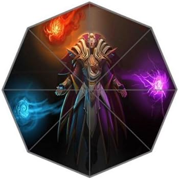 Dota 2 Invoker Custom Fashion Patio Umbrellas Windproof Sun Rain Foldable Umbrella For Outdoor