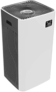 Amazon Basics Air Purifier, CADR 800m³/h Covers up to 96m² (1033 ft2), with True HEPA Filter Removes 99.97% of Allergies, Dust, Smoke, Pollen, Intelligent Air Quality Sensor, UK plug