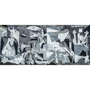adrium Canvas afbeelding 50 x 20 cm: tegelreproductie van Picassos Guernica-schilderijen, Guernica – Spanje (115996071)
