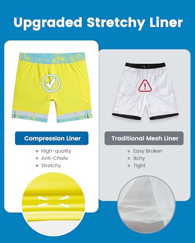 Image of maamgic 2 in 1 Mens Swim Trunks 7 Inch Swim Shorts Swim Suits Board Shorts