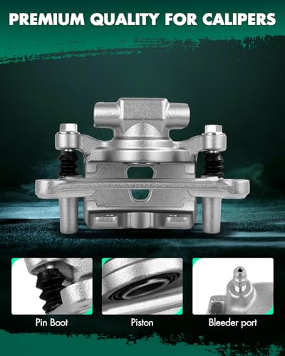 Image of SCITOO Rear Left Brake Caliper With Bracket 19B3584 Compatible For Mitsubishi For Lancer 2009-2015,For Mitsubishi For Outlander 2007-2013