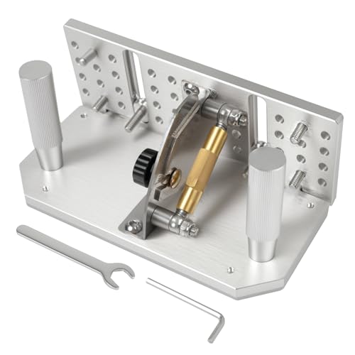7-3/4’’Belt Grinder Knife Jig with Adjustable Sharpening Locator Angle Adjustable -5° to 25° Dual Press Plates Knife Making Angle Guide for Belt Sander