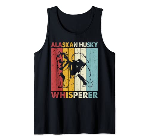 Dog Dad Mom Whisperer - Husky vintage de Alaska Camiseta sin Mangas