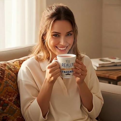 Image of U.P.C. U.P.C.Milk Mug Set of 2 | Ceramic & Bone China Coffee Milk Cups | Designer Printed Tea Coffee Mug Set | Large Capacity Milk Mugs | Microwave Safe Cup Set | Kitchen Drinkware Gift Set