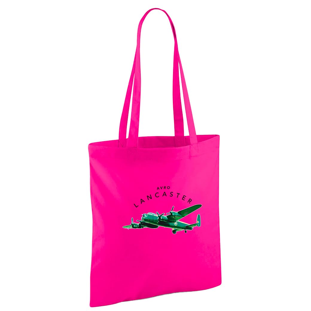 D Design Invent Print! Avro Lancaster Gift Shopping Bag WWII Aircraft Gift Keepsake For Men and Women 42cm x 38cm (Pink)