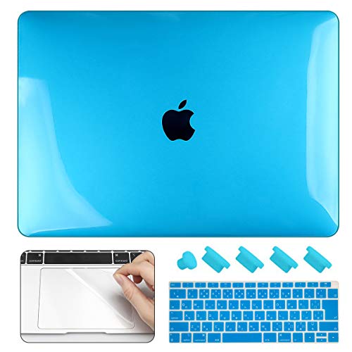 最安値 Cisoo Macbook Air 13 ケース スカイブルー おしゃれ 新型 Macbook Air 13 インチ ケース 179 337 対応 ハードカバー 薄型 耐衝撃 軽量 日本語 Jis配列 キーボードカバー トラックパッド 保護フィルム 防塵プラグ付きの価格比較