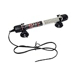 termostato acuario 20 litros 🎠 Varilla calefactora para acuarios, acuario ajustable, pecera, temperatura del agua, termostato, varilla calefactora para acuarios, varilla calefactora, accesorio para acuarios - Negro Eu25W 197x23mm