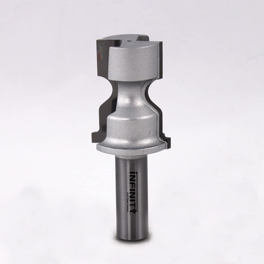 Infinity Cutting Tools 1/2" Shank, Colonial Router Bit - Crown Molding Cove, 1-5/8" C.D., 2-7/8" C.H.| Carbide Tip | Heavy-Duty | for Handheld Or Table Mounted Wood Router