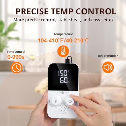 HTVRONT Heat Press Machine 15x15 - Swing Away Heat Press Machine for T Shirts - Professional Heat Press for Sublimation, Vinyl, Heat Transfer Projects, Heats Up Fast & Distribute Heat Evenly - Image 5