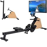 ✔ PERSONNALISABLE GRÂCE À SES PROGRAMMES : avec 20 programmes sélectionnables, dont quatre programmes contrôlés par la fréquence cardiaque, un programme réglable manuellement et un mode de récupération, ce rameur offre de nombreuses options d'entraînement.