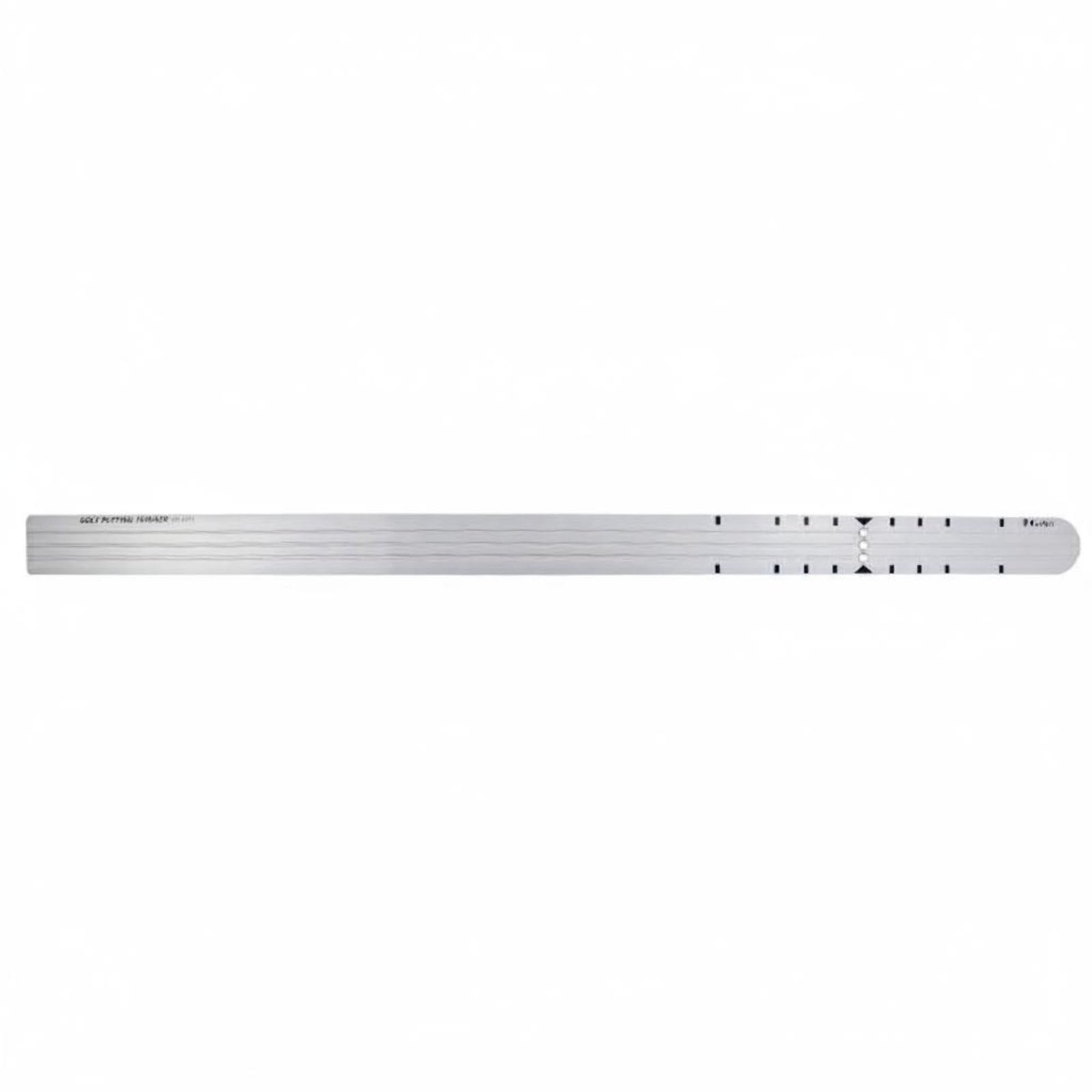 Golf Putting Guide Putt Ausrichtungshilfe Trainingslineal Puttlehre mit Doppelmodus für Langsame Und Schnelle Putts Aluminiumlegierung Stabiler Schlag, A371