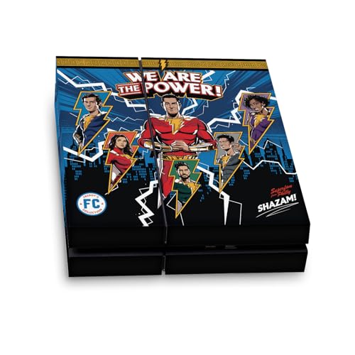 Sticker Vinyle PS4 Shazam! pour Personnaliser votre Console de Jeu dans le Salon