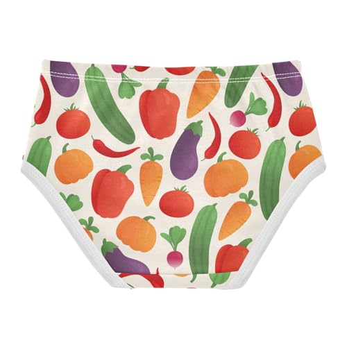 Wusikd Vegetables Girls' Underwear Cotton Fruit Girls Briefs Soft Toddler Underwear 2T Multi2