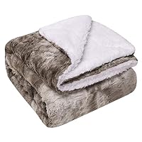 Coperta Pile Morbida Per Divano E Letto - Plaid Finto Pelo 152x127 Cm, Colore Caffè, Perfetta Per Viaggi E Coccole - 4