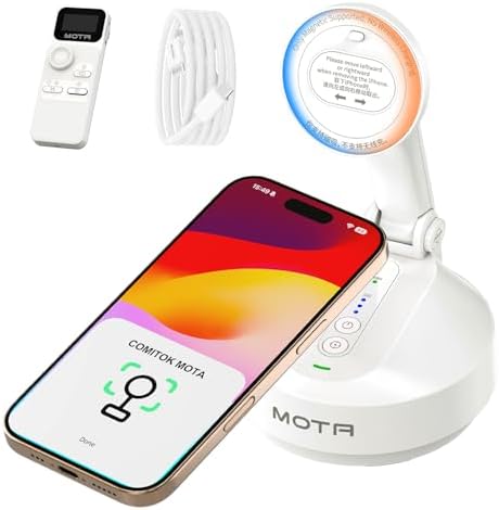 MOTA Auto Face Tracking Only for iPhone, Apple DockKit Certified, 360° Rotation Tripod for iPhone with Remote, No App Required, Phone Tripod Stand Holder for FaceTime, TikTok, YouTube