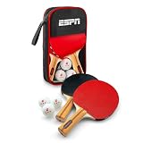 ESPN Ping Pong Paddles (2) and Ping Pong Balls (3) with Travel Case