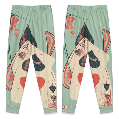 Playing Cards Signs CasinoChildren's Home Pajamas, Simple And Versatile, Suitable for Daily Wear160CM3