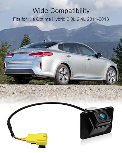 Image of Rear View Backup Camera Fits for Kia Optima Hybrid 2.0L 2.4L 2011-2013, Parking Assist Backup Camera Replace 95760-2T001 95760-2T101