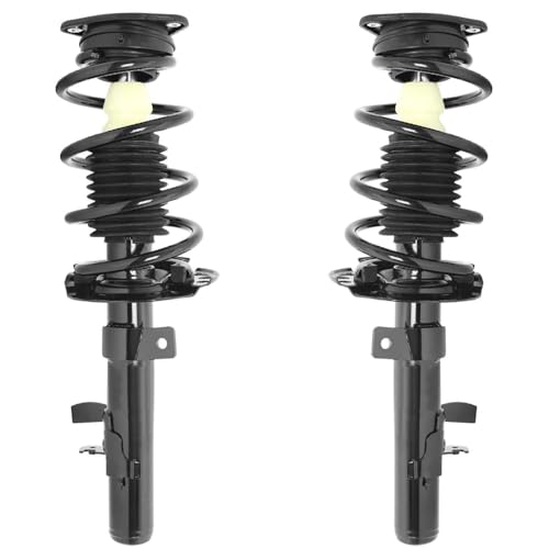 Image of Detroit Axle - 10pc Front End Suspension Kit for 2013 Ford Escape, Lower Control Arms w /Ball Joint Struts & Coil Spring Sway Bars Tie Rods Replacement Quick Install Ready Struts Shocks Assembly