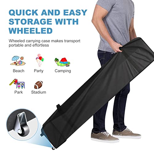 Image of HOTEEL 10x12ft Pop Up Canopy, Waterproof Outdoor Party Easy Up Tent with Carry Bag, No Tools Needed, Event Tent for Parties, Backyard, Wedding, Commercial,Gray