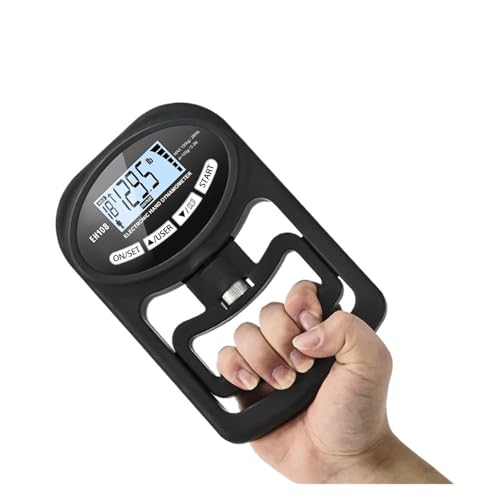 Dinamómetro de mano digital de 265 libras, entrenador de fuerza de agarre, medidor electrónico, medidor, pantalla LCD USB, for deportes, hogar y escuela Medición de unidades múltiples