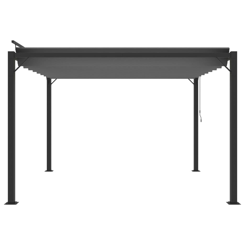 Pergola avec toit à lamelles - 3 x 3 m - Tonnelle en aluminium - Anthracite