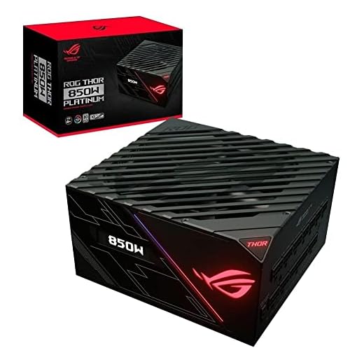 ASUS ROG Thor 850 Certified 850W Fully-Modular RGB Power Supply with LiveDash OLED Panel