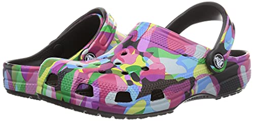 Crocs Unisex Classic Graphic Clogs, Black/Bubble Block, 10 Us Men #TOP7