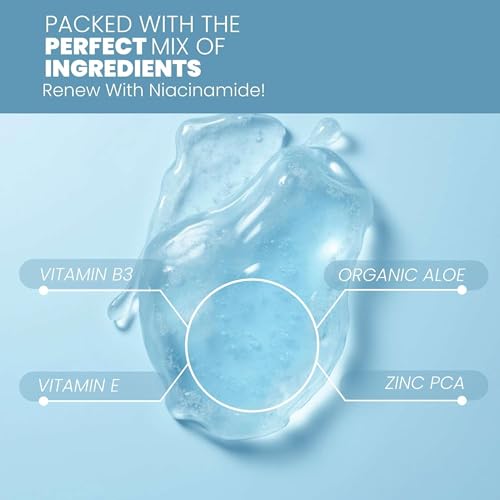 Image of Niacinamide Serum - Oil Balancing & Pore-Refining Face Serum with Vitamin B3 | Hydrating, Blemish-Control & Brightening Formula for Clear Skin | 30 mL / 1 oz