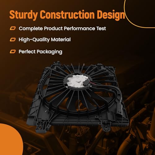 Image of maXpeedingrods Radiator Fan Assembly with Brushless Motor for Cadillac CT4 CT5 2020 2021 2022 2023, GM3115355 85156356 84591267