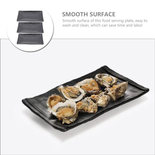 Set de 3 platos para sushi rectangulares miniatura 5