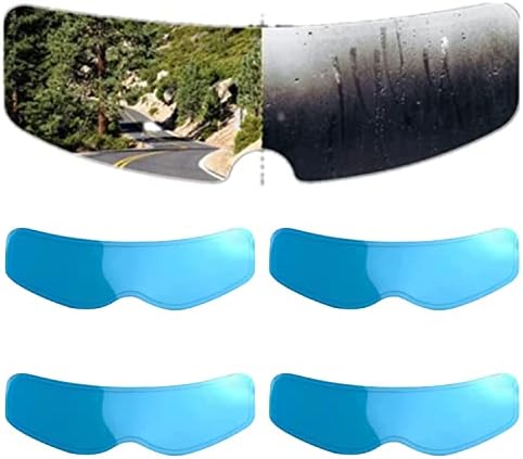 ming zhen Photochromic Anti-Fog Helmet Film, Anti-Fog or Rain Helmet Film,Proof and Anti-Fog Clear Visor Helmet Lens Sticker Shield Film for Most Motorcycle (Rain-Proof,2PCS)