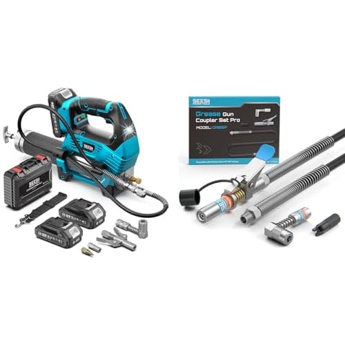 Seesii 10000PSI Electric Grease Gun: 3 Speed Control Battery Powered Grease Gun Cordless